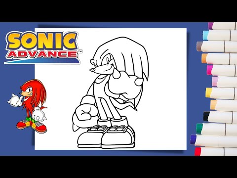 Coloring Knuckles - Sonic Coloring Pages | Labolina Coloring TV