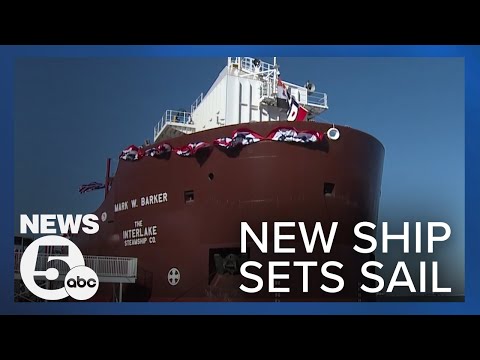 First Great Lakes freighter built since 1981 gets ready to set sail