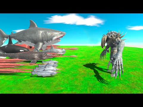 One Shot Scourge VS Aquatics - Animal Revolt Battle Simulator
