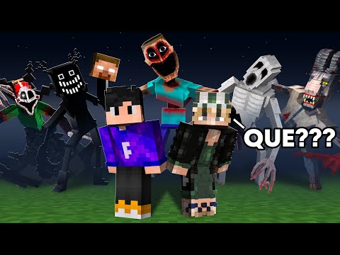 I filled my friend's world with HORROR MODS without him knowing!