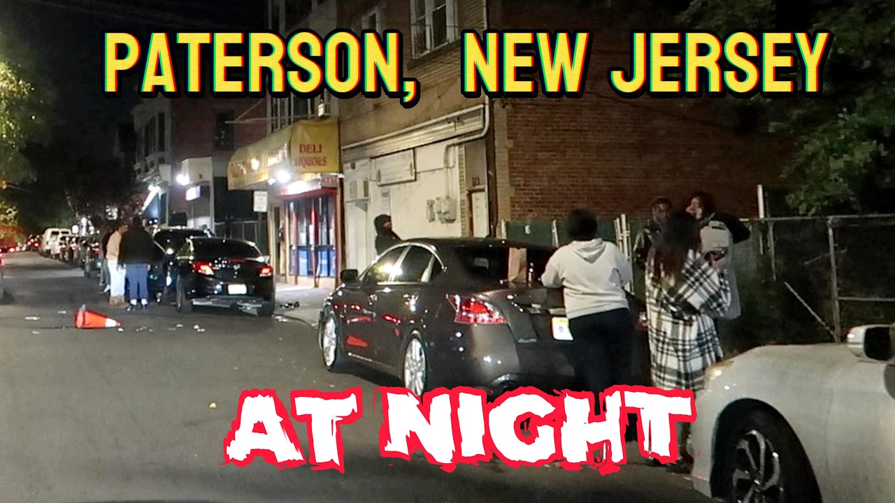 EXPLORING THE REAL STREETS AND HOODS OF PATERSON NEW JERSEY AT NIGHT