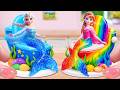 Elsa And Anna Mermaid Cake Cool Miniature Princess Cake Decorating Step By Step Mini Cakes