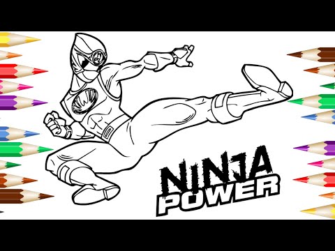 Join the Ninja Storm with Red Ranger Coloring Pages