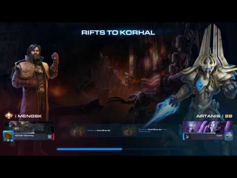 StarCraft 2 Co-Op Rifts to Korhal Mengsk (lvl 1000) Solid game play!