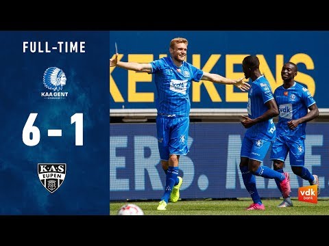 🎬 KAA GENT - EUPEN: 6-1 (MD2/JPL 19-20)