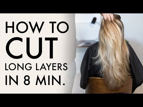 How To Cut Long Layers In 8 Min | Haircut Tutorial