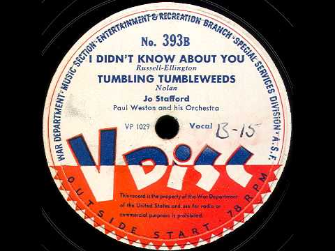 V-Disc 393  Jo Stafford,  Paul Weston