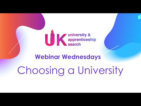 Webinar Wednesday: Choosing a University