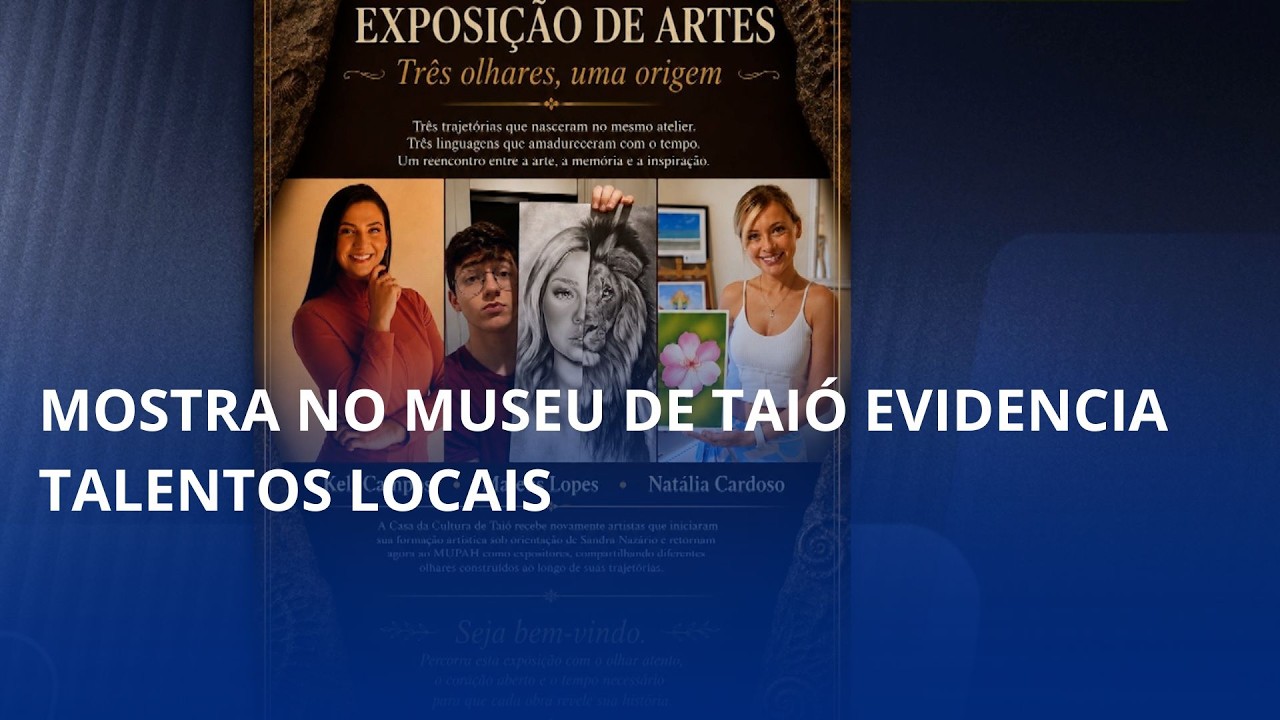“Três Olhares, uma origem”. Mostra no museu de Taió evidencia talentos locais