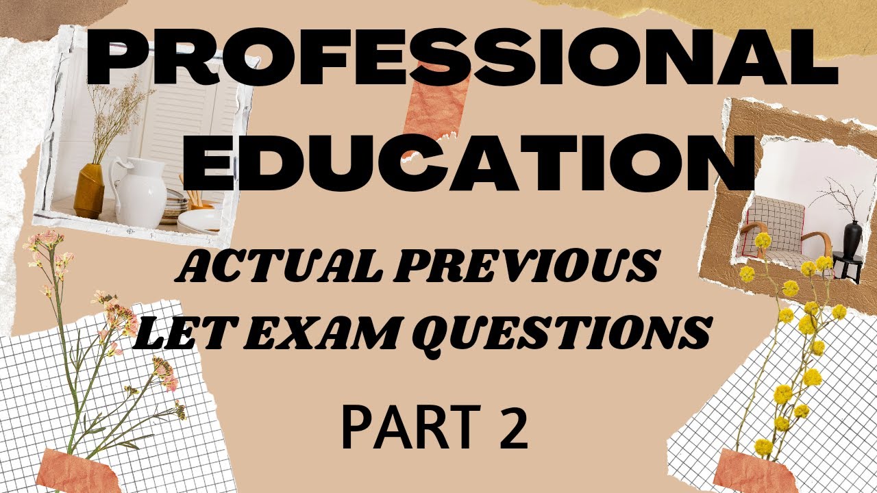 PROFESSIONAL EDUCATION l DRILLS I LET REVIEW 2023