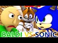 BALDI VS SONIC IN MINECRAFT HORROR GAME MINECRAFT ANIMATION REUPLOADED