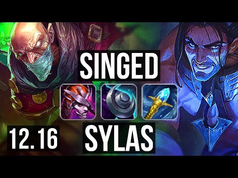 SINGED vs SYLAS (MID) | 71% winrate, 10/2/21, Dominating | EUW Master | 12.16