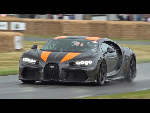 Bugatti Chiron Super Sport 300+ Engine Start Up, Accelerations, SOUNDS @ Goodwood Festival of Speed