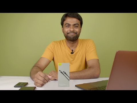 Baseus Super Si Pro įkroviklis USB + USB-C 30W - Baltas video