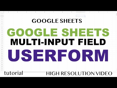 Google Sheets UserForm Web App using HTML5 Bootstrap 4