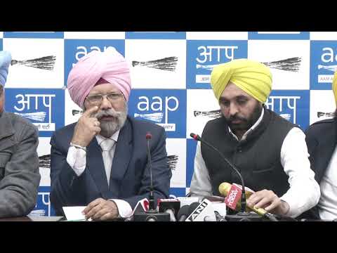 AAP Punjab Convenor & Punjab Assembly LOP Addressed Media
