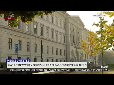 Már a tanév végén megszűnhet a pedagógusképzés az NKE-n - HírTV