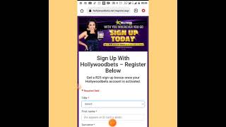 Hollywood bet HOW TO REGISTER & JOIN part 1 0842181750