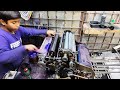 Old Mini Offset Printing Machine Operate By Trainee Operator