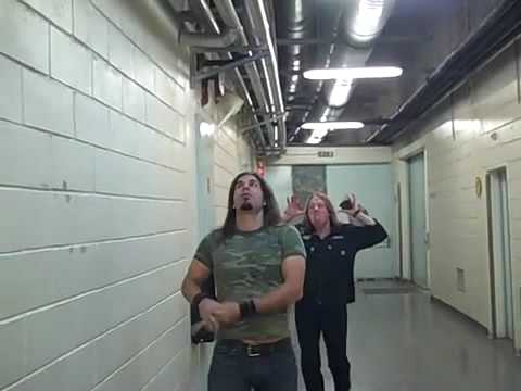 Brian Tichy & Jeff Pilson Before the Show In Lisbon