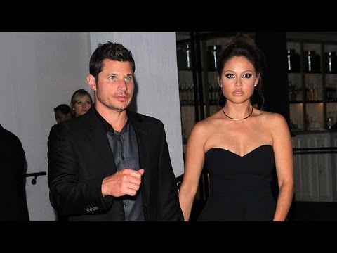 Nick Lachey Is Touchy When Asked About Jessica Simpson Jab, Tugs Wife Vanessa Away