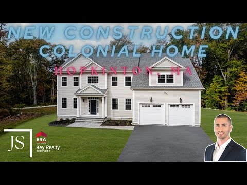 New Construction Colonial Home | Hopkinton, MA | 3754SqFt | 4 Beds 4F Baths | 1.9 acres | $1,715,000