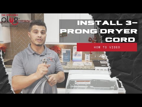 How To Install A 3-Prong Dryer Cord on an Electric Dryer - Installation