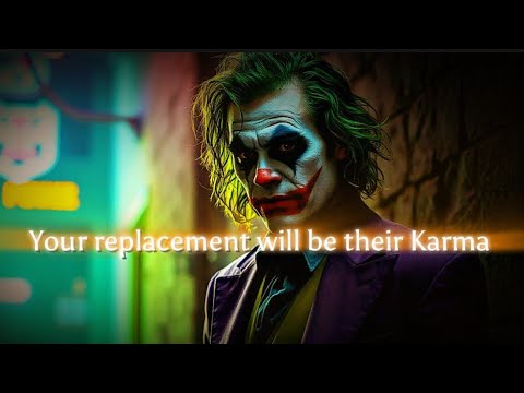 Your very replacement will show them their place , their Karma - Joker Speech 🃏