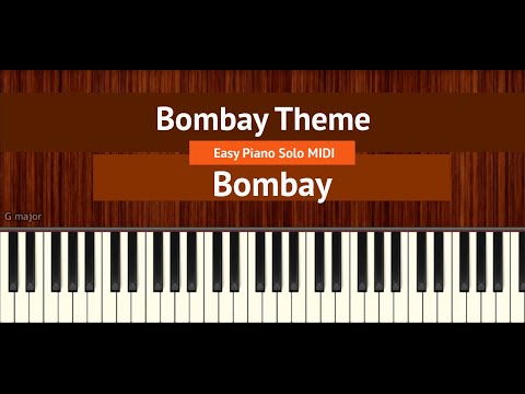 How To Play "Bombay Theme" (Easy) from Bombay | Bollypiano Tutorial