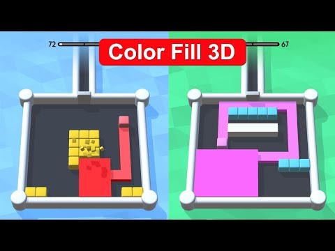Color fill 3D - 1 -100 levels Gameplay - YouTube