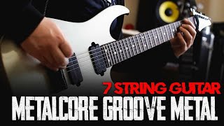 Video thumbnail for 7 String Groove Metal - Metalcore - Ibanez RG7421 by Alex Chichikailo