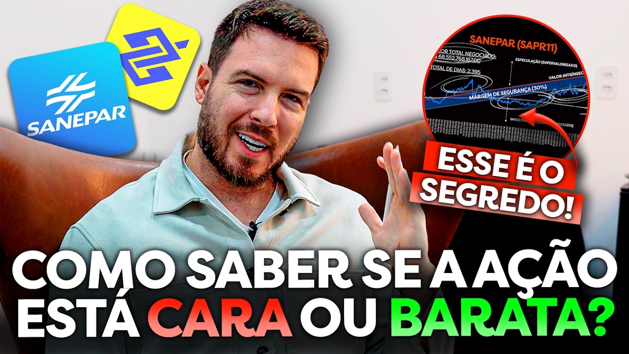 COMO SABER SE UMA AÇÃO ESTÁ CARA OU BARATA | Calculando NA PRÁTICA (nível avançado)