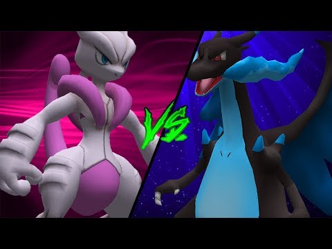 Minecraft: Ponte Pokemon - MEGA MEWTWO X VS MEGA CHARIZARD X