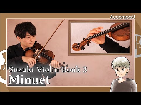 Minuet | J.S.Bach | Suzuki Violin Book 3【Practice Version】