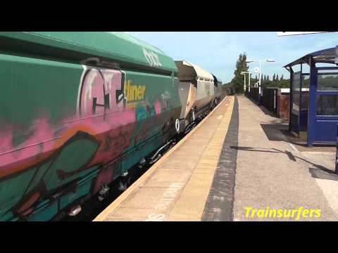 DB Class 60 No. 60079 on 6H43 Pendleton - Tunstead Sdgs @ Hyde Central on 10.07.15 - HD