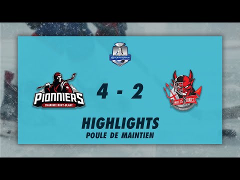 Pionniers de Chamonix 4-2 Diables Rouges de Briançon - Highlights - SLM Poule de Maintien 2022/23