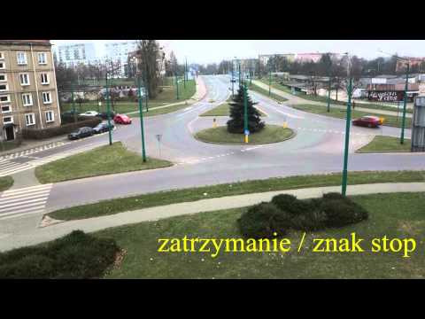 Skrzyżowanie AGRAFKA / choinka, ul. Harcerska / Cienista / Begonii / trasy egzaminacyjne Tychy