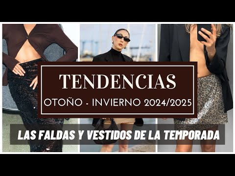 Tendencias de moda otoño invierno 2024 2025 –  VESTIDOS Y FALDAS de la nueva temporada