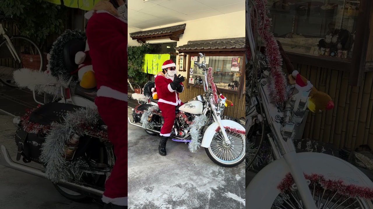 あちんサンタ苦労する