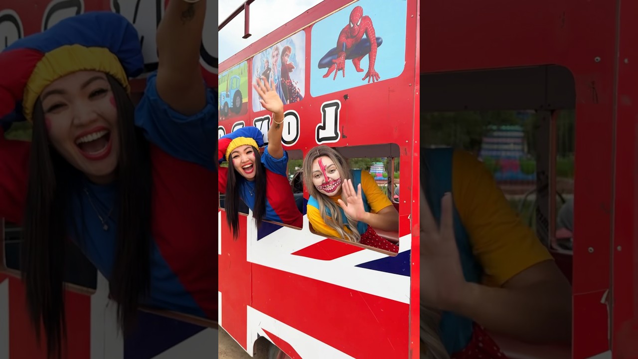 MISS DELIGHT 🔥POMNI LONDON BUS 🚎 ❤️DIGITAL CIRCUS POPPY PLAYTIME