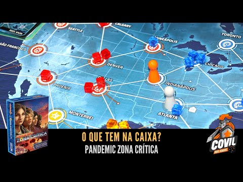 O Que Tem na Caixa? Unboxing de Pandemic: Zona Crítica