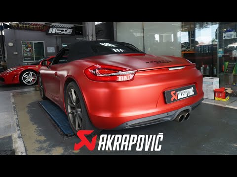 PORSCHE 981 BOXSTER X AKRAPOVIC EXHAUST