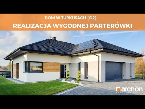 Dom w turkusach (G2) – Realizacja wygodnej parterówki I ARCHON+ Projekty Domów