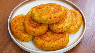 2 Potatoes and 1 Egg with a few ingredients! Try This Amazing Crispy Potato Pancakes! So Delicious