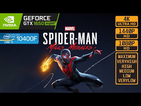 SPIDER MAN MILES MORLAES - GTX 1650 SUPER - i5 10400F