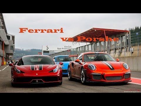 Ferrari 458 speciale vs Porshe 911 GT3 RS