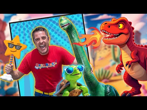 Hunt for The Red Fire Breathing Trex | Dinosaur Videos for Kids | Baba Blast!