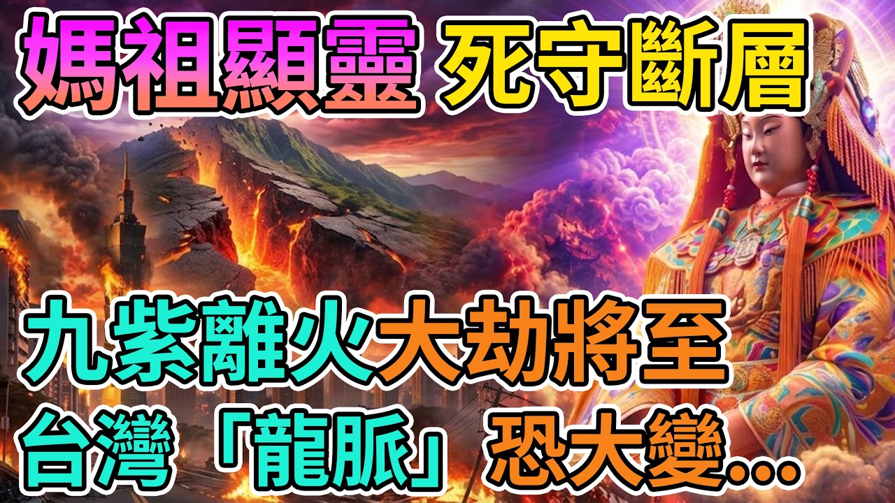 🙏九紫離火運發威，台灣龍脈即將大變！媽祖急發警告，年底前必須做好這些準備。#白沙屯媽祖#九紫離火運#台灣龍脈#風水佈局#2026台灣大劫#媽祖示警#趨吉避凶#民間信仰#玄學