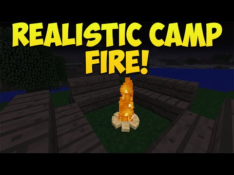 Minecraft: How To Create A Realistic Campfire! |...