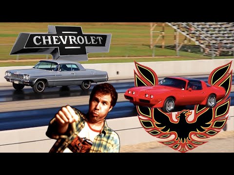 1964 Impala SS vs 1979 Pontiac Trans Am - PURE STOCK DRAG RACE